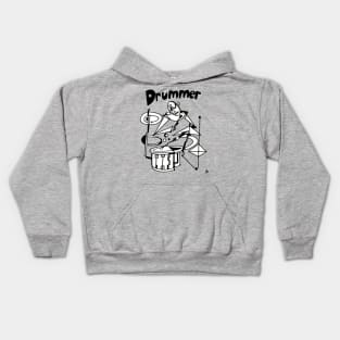 Drummer (Male) by Pollux Kids Hoodie